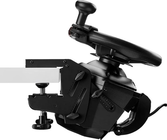 סט T128 SimTask הגה ודוושות מגנטיות למחשב ול-Xbox מבית Thrustmaster