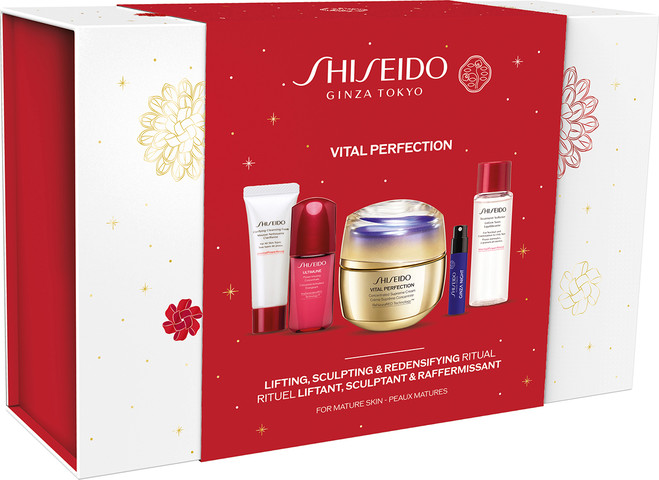 VITAL PERFECTION סט קרם לחות + סרום + קצף ניקוי + מי ריכוך + א.ד.פ