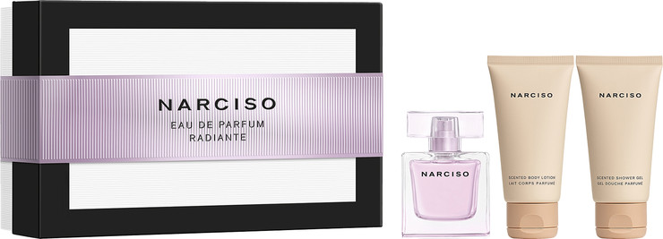 NARCISO RADIANTE סט א.ד.פ + תחליב גוף + ג'ל רחצה לאשה