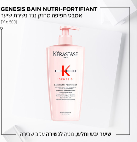 GENESIS שמפו להפחתת דילול שיער עבה חלש ויבש