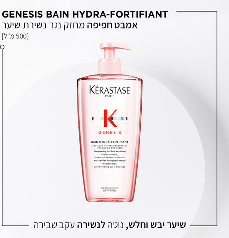 GENESIS שמפו להפחתת דילול שיער חלש ויבש