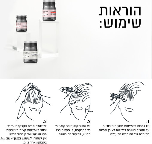 GENESIS CURE טיפול מרגיע לתחושת אי-נוחות בקרקפת