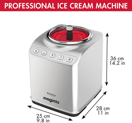 מכונת גלידה מקצועית 4 ליטר Magimix מג'ימיקס Gelato Expert