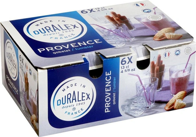 סט 6 כוסות דורלקס פרובנס 200 מל Duralex