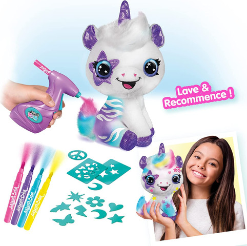 בובת פרווה עם צביעת איירבראש DIY מבית Canal Toys Style 4 Ever