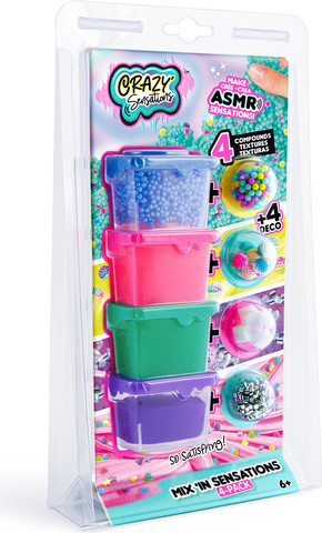 סליים במגוון מרקמים מארז 4 צבעים מבית Canal Toys