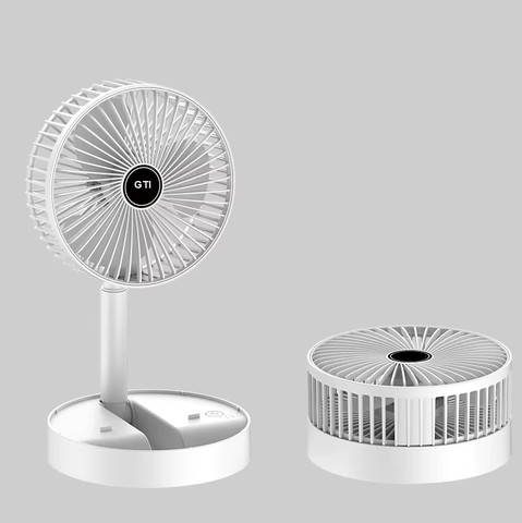 מאוורר נייד נטען עצמתי טלסקופי S FAN כולל מעמד לסמארטפון
