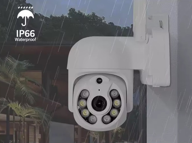מצלמת אבטחה אלחוטית IP ממונעת עם מעקב אוטומטי  360 לתנאי חוץ עם חיבור לסמארטפון