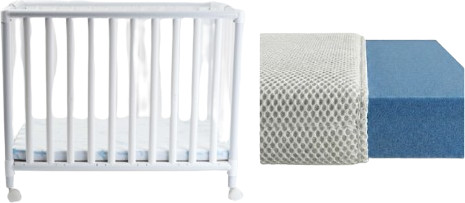 באנדל עריסת פלסטיק + מזרן נושם מבית Baby Tech