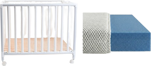 באנדל לול פלסטיק עם תו תקן +  מזרן נושם מבית Baby Tech