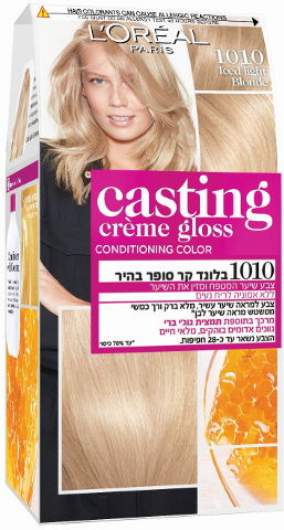צבע שיער ללא אמוניה למראה מבריק ועשיר בגוון 1010 בלונד סופר בהיר