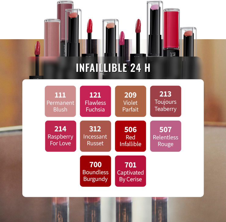 INFAILLIBLE LONG LASTING שפתון עמיד 507