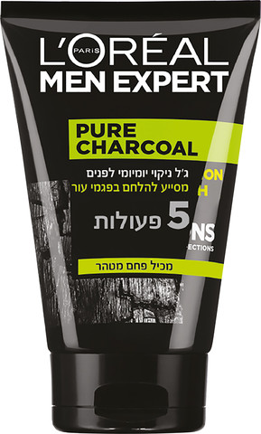 PURE CARBON ג'ל ניקוי יומיומי לפנים לגבר