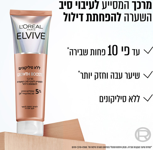GROWTH BOOSTER מרכך המסייע לעיבוי סיב השערה