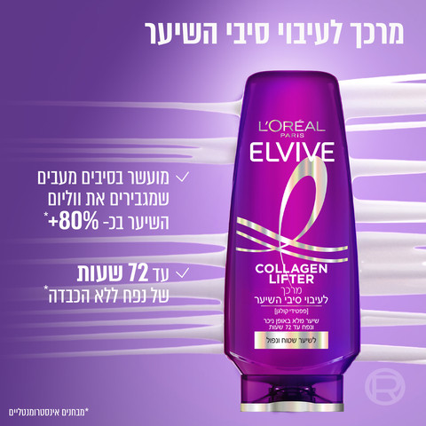 קולגן ליפטר מרכך פרימיום לעיבוי סיב השערה
