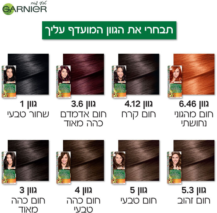 צבע לשיער קולור נטורלס 6.25 חום אגוז