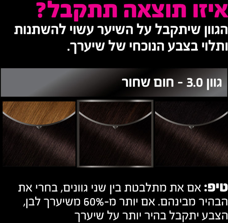 צבע שיער חום שחור 3