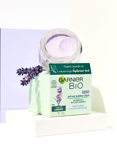 GARNIER BIO LAVANDIN קרם פנים אנטי אייג'ינג