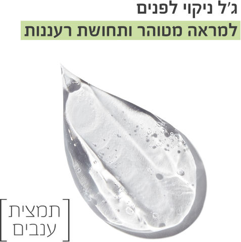 PURE ACTIVE ג'ל ניקוי לפנים - ענבים