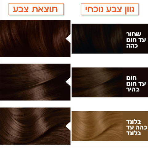 GARNIER קולור נטורלס צבע לשיער 4 חום כהה