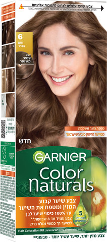GARNIER קולור נטורלס צבע לשיער 6 חום בהיר