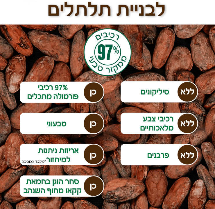 מסכה לשיער חמאת קקאו