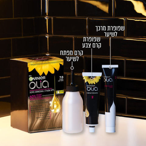 צבע לשיער קבוע ללא אמוניה 7.0
