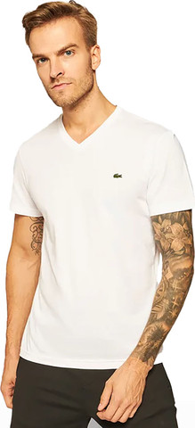 טי שירט Lacoste לגברים צווארון וי