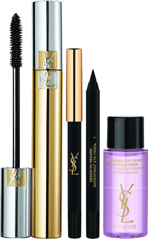 VOLUME EFFET FAUX CILS סט מסקרה + מיני עפרון עיניים + מיני מסיר איפור