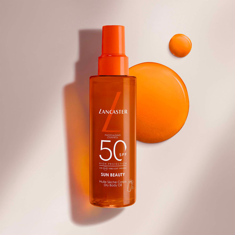 SUN BEAUTY שמן גוף  SPF30 הגנה גבוהה