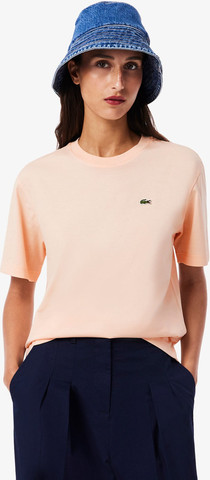 חולצת טישירט קצרה לקוסט Relaxed Fit Soft Cotton נשים - לקוסט - Pink