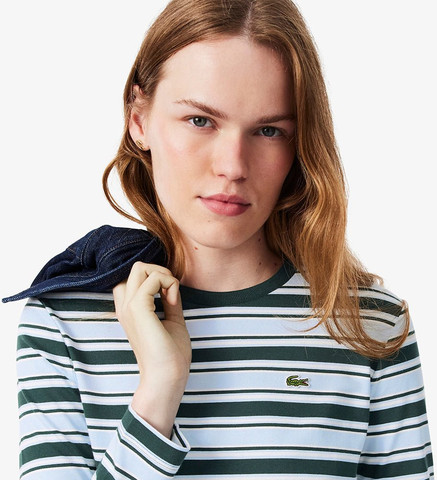 חולצת טישירט ארוכה לקוסט Striped Jersey נשים