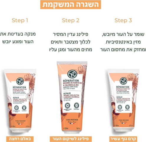 קרם גוף עשיר לשיקום העור - סדרת השיאה