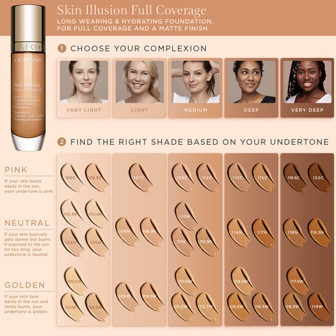 SKIN ILLUSION מייק אפ כיסוי מלא 101W