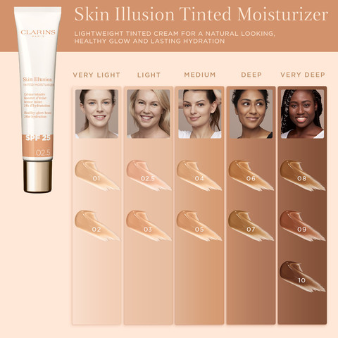 SKIN ILLUSION קרם לחות SPF25 - גוון 01