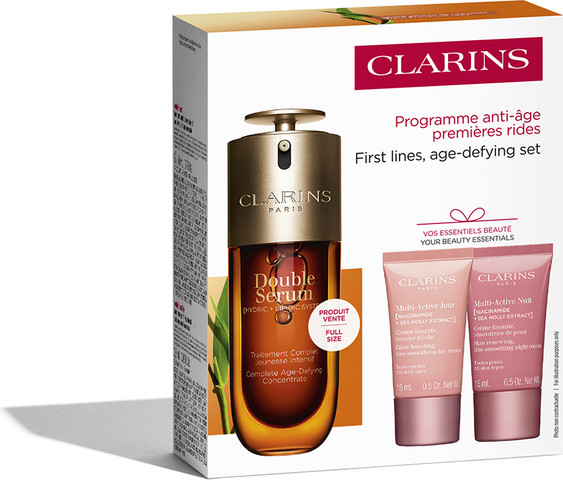 DOUBLE SERUM & MULTI-ACTIVE מארז סרום + קרם יום + קרם לילה + דוגמית סרום עיניים