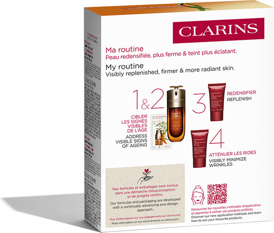 DOUBLE SERUM & SUPER RESTORATIVE מארז סרום + קרם יום + קרם לילה + דוגמית סרום עיניים