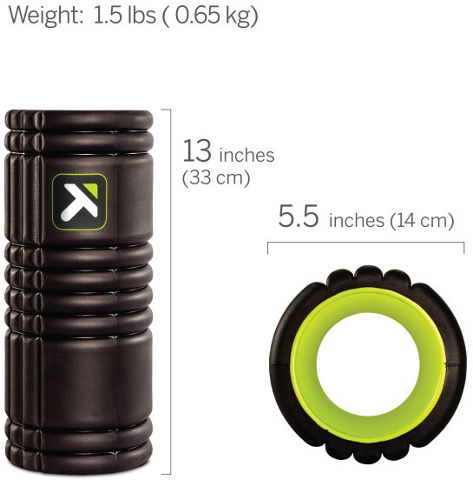 גליל עיסוי חלול שחור - GRID® Foam Roller