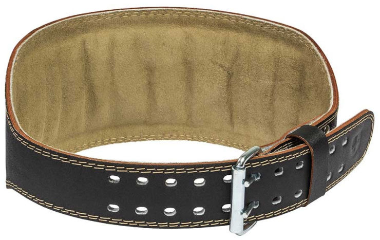 חגורת עור מרופדת 15 ס"מ רוחב - "PADDED LEATHER BELT 6
