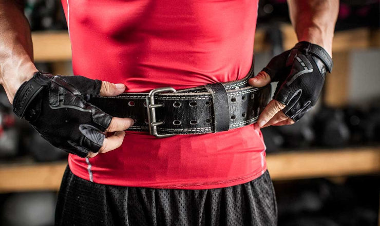חגורת עור מרופדת 15 ס"מ רוחב - "PADDED LEATHER BELT 6