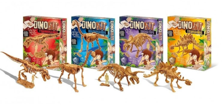 ערכת חפירות ארכיאולוגיות שלד דינוזאור - טריצרטופס