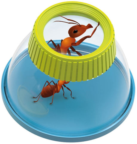 ערכה לחקר חרקים עם 2 זכוכיות מגדלת ומלקחיים