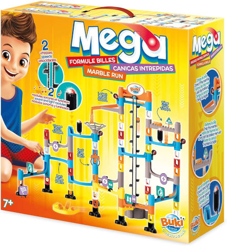 מסלול גולות מגה MEGA עם למעלה מ 100 חלקים, מעלון חשמלי ואפקטים אורקוליים