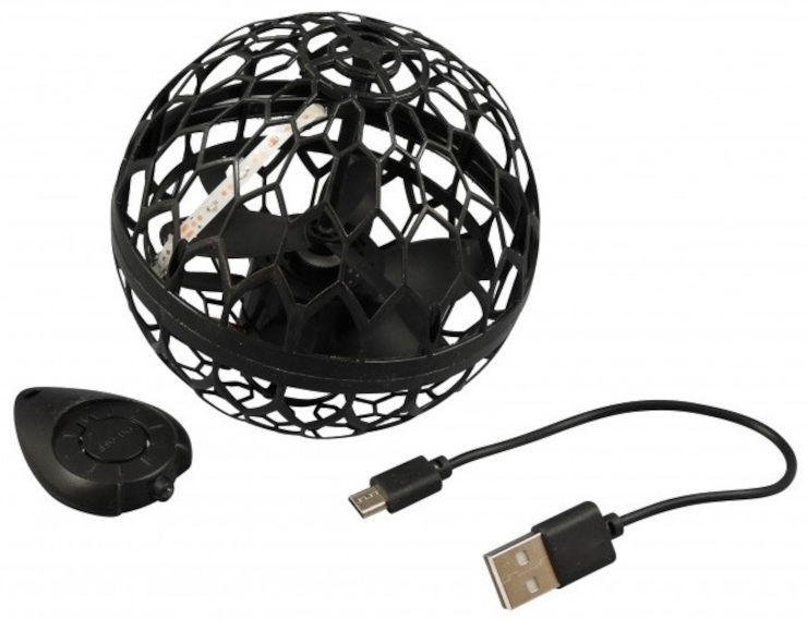 כדור זוהר מרחף וקופץ עם טעינת USB ושלט רחוק