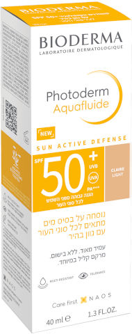 פוטודרם אקוופלואיד +SPF50 עם גוון