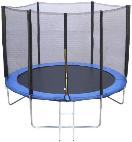 טרמפולינה לחצר בקוטר 2.4 מטר +סולם + רשת לוקס 8FEET