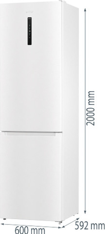 מקרר מקפיא תחתון 331 ליטר GORENJE גורניה דגם NRK6202AW4