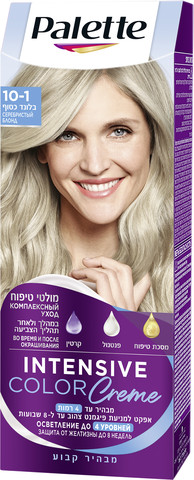 קרם צבע שיער בלונד כסוף 10-1