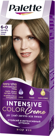 קרם צבע שיער בלונד כהה 6-0