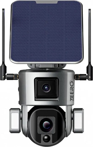 מצלמת אבטחה סולארית Zeero Energy 4K זירו אנרג'י Viper Sim SC-301